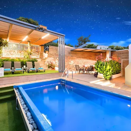 Villa Canes Heated Pool Vathí Exterior foto